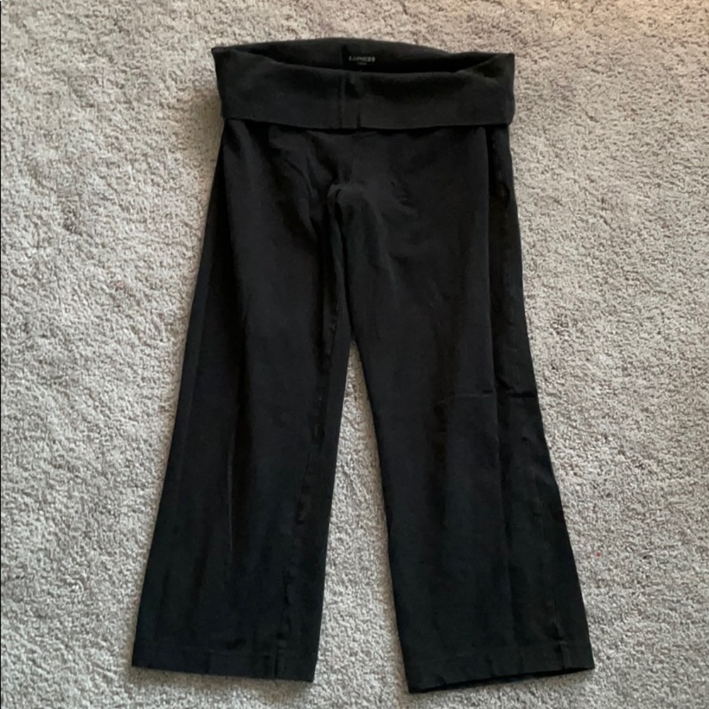 Express foldover yoga pants